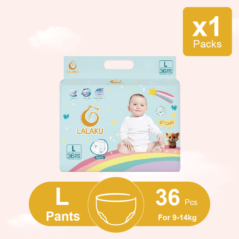 LALAKU O² Popok Bayi Skin Comfort L36 (9-14kg)