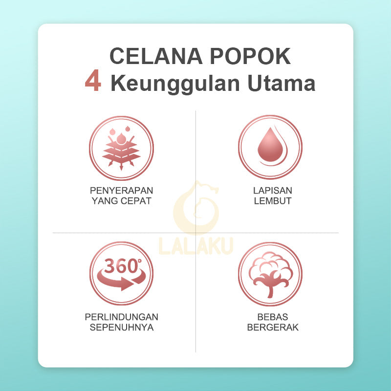 LALAKU H² Popok Bayi Ukuran L (9-14 kg) 30pcs