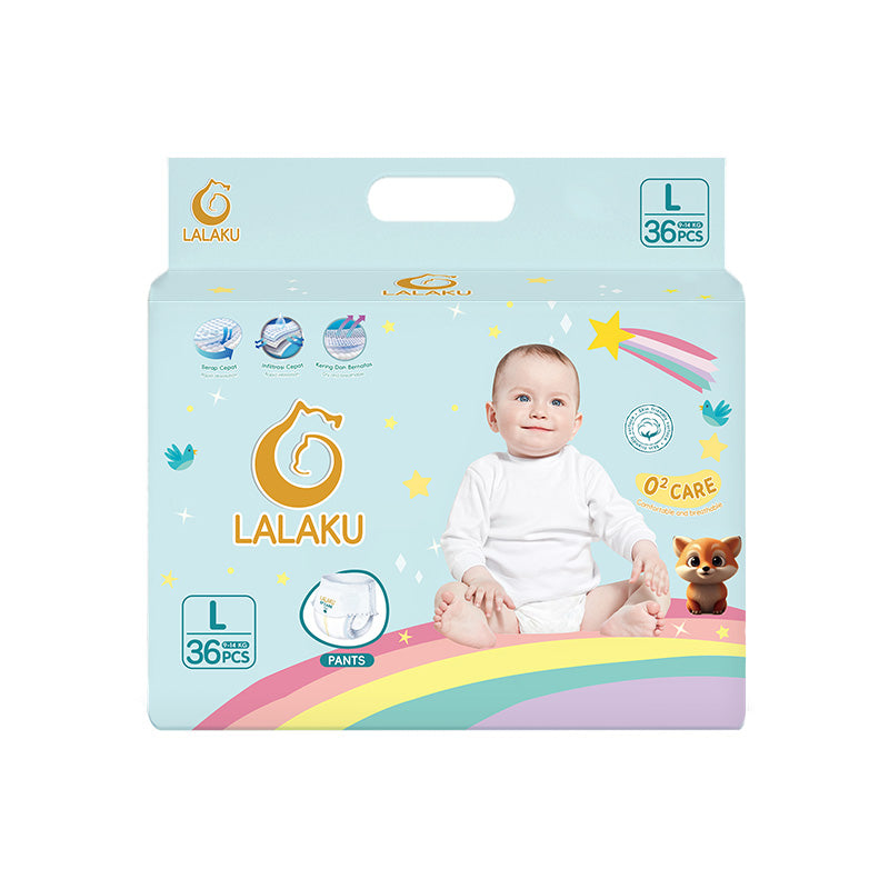 LALAKU O² Popok Bayi Skin Comfort L36 (9-14kg)