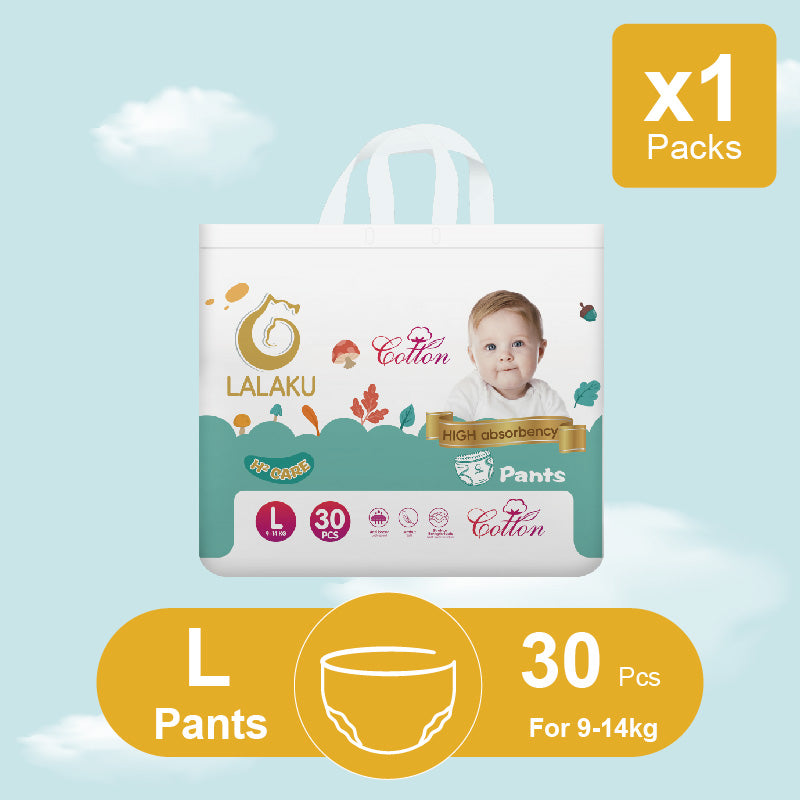 LALAKU H² Popok Bayi Ukuran L (9-14 kg) 30pcs