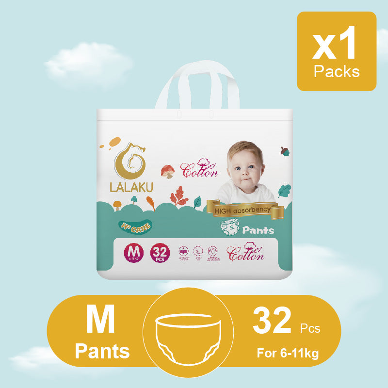 LALAKU H² Popok Bayi Ukuran M (6-11 kg) 32pcs